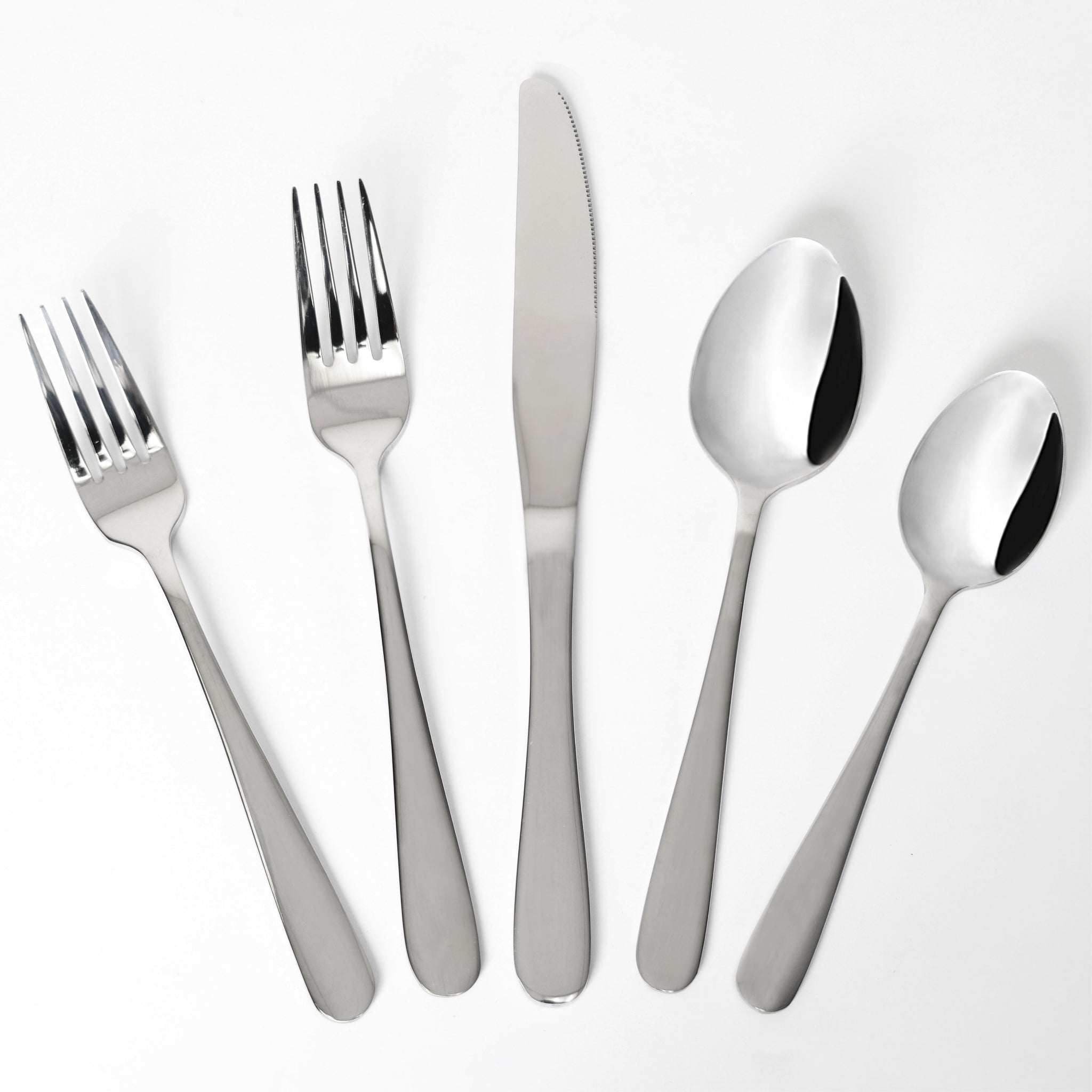 Cutlery set with fork, knife and spoon table restaurant silverware